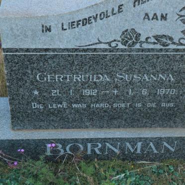 BORNMAN Gertruida Susanna 1912-1970