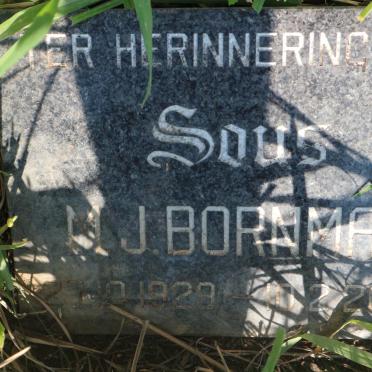 BORNMAN M.J. 1929-2000