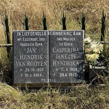 BOTES Jan Hendrik van Rooyen 1920-2004 &amp; Casperina Janette Hendrika 1929-2017
