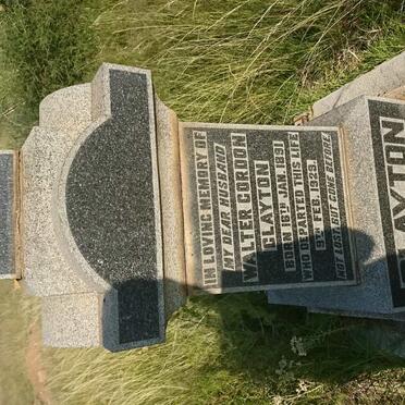 CLAYTON Walter Gordon 1891-1929