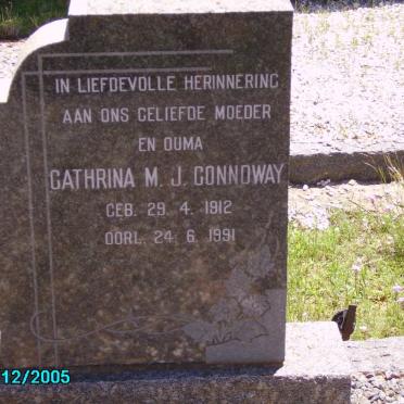 CONNOWAY Cathrina M.J. 1912-1991