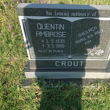 CROUT Quentin Ambrose 1939-1988