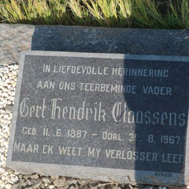 CLAASSENS Gert Hendrik 1887-1967