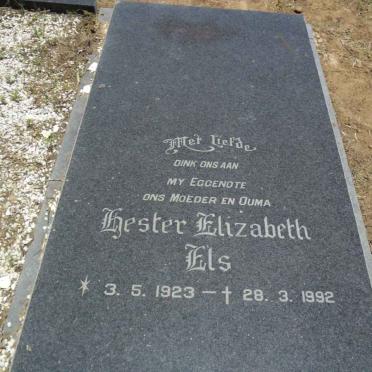 ELS Hester Elizabeth 1923-1992