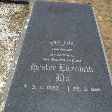 ELS Hester Elizabeth 1923-1992