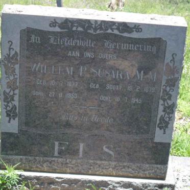ELS Willem P. 1877-1953 &amp; Susara M.M. SCOTT 1879-1945