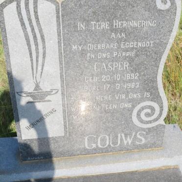 GOUWS Casper 1892-1963