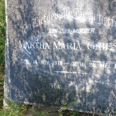 GRIESEL Martha Maria 1878-1964