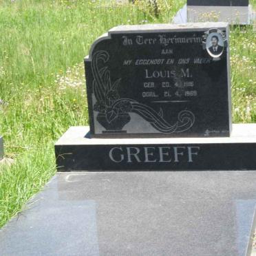 GREEFF Louis M. 1916-1969