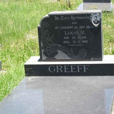 GREEFF Louis M. 1916-1969