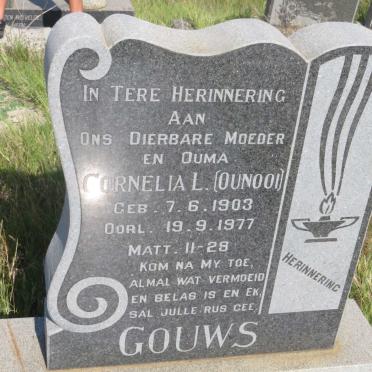GOUWS Cornelia L. 1903-1977