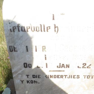 GROENEWALD De Villiers L. 1921-1922