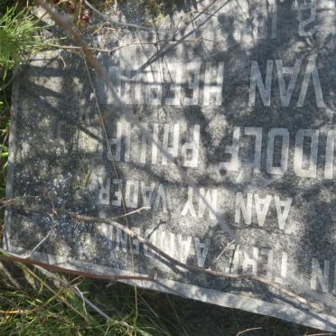 HEERDEN Rudolf Philippus, van 1862-