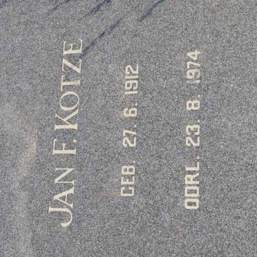 KOTZE Jan F. 1912-1974