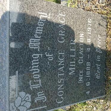 MILLER Constance Grace nee CLAYTON 1888-1976