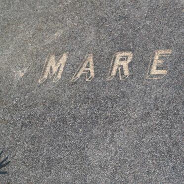 MAREE Bernard W.H.R. 1882-1969 &amp; Sara Alida THERON 1887-1957