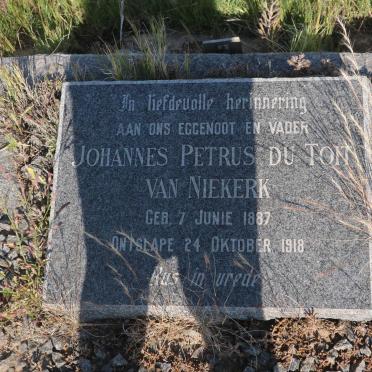 NIEKERK Johannes Petrus du Toit, van 1887-1918