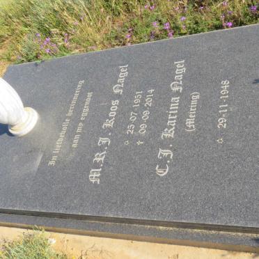 NAGEL M.R.J. 1951-2014 &amp; C.J. MEIRING 1948-