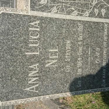 NEL Anna Lucia nee STRYDOM 1864-1951