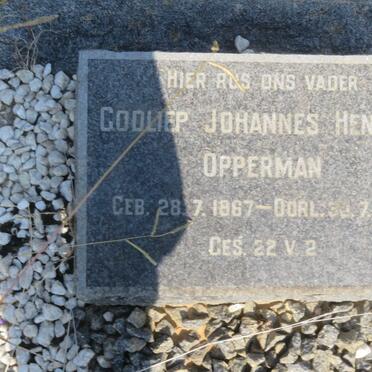 OPPERMAN Godliep Johannes Hendrik 1867-1958