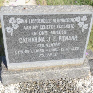 PIENAAR Catharina J.E. nee VENTER 1885-1926