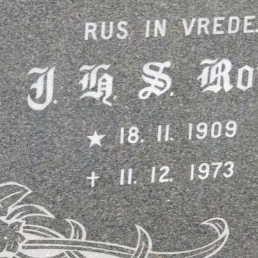 ROUX J.H.S. 1909-1973 &amp; M.A. 1909-