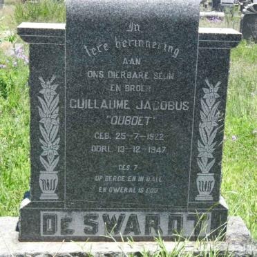 SWARDT Guillaume Jacobus, de 1922-1947