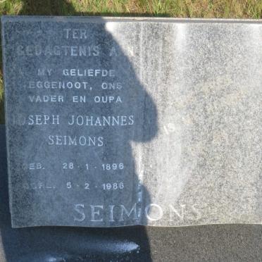 SEIMONS Joseph Johannes 1896-1986