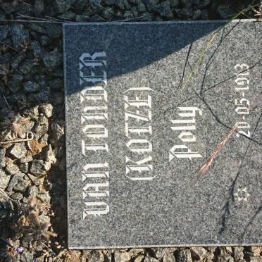 TONDER Polly, van nee KOTZE 1913-2003
