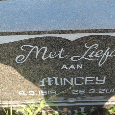 ? Mincey 1919-2000