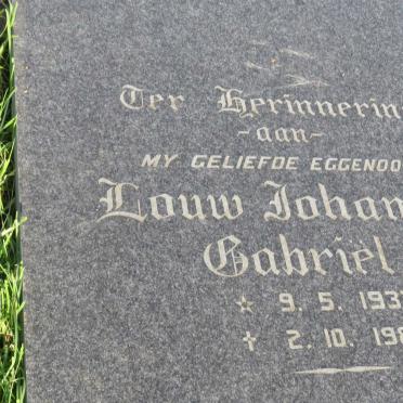 ? Louw Johannes Gabriel 1932-1983