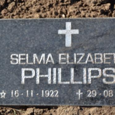 PHILLIPS Selma Elizabeth 1922-2013