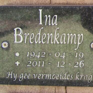 BREDENKAMP Ina 1942-2011