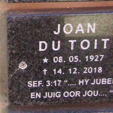 TOIT Joan, du 1927-2018