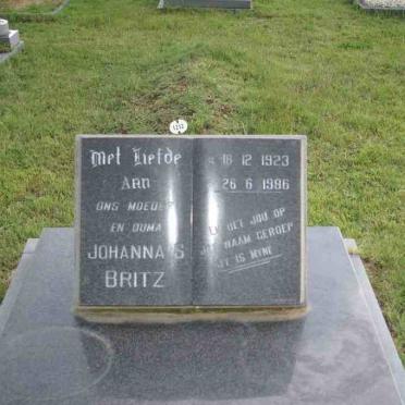 BRITZ Johanna S. 1923-1986