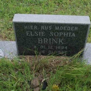 BRINK Elsie Sophia 1894-1987