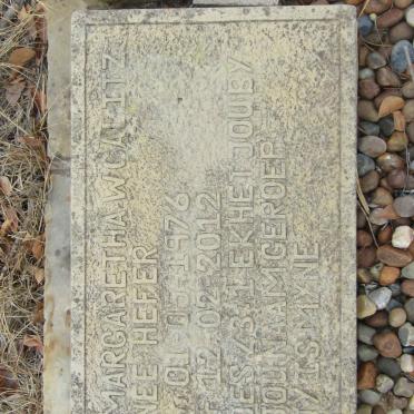 CALITZ Margaretha W. nee HEFER 1976-2012
