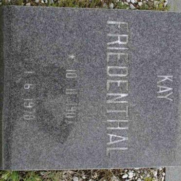 FRIEDENTHAL Kay 1907-1978