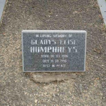 HUMPHREYS Gladys Elise 1906-1996