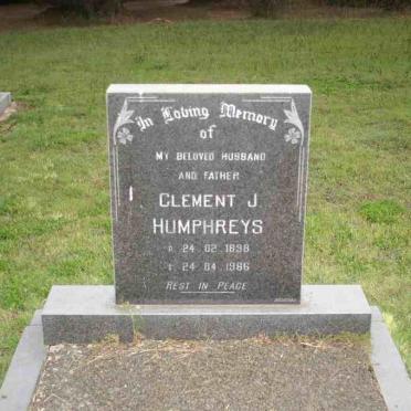 HUMPHREYS Clement J. 1898-1986