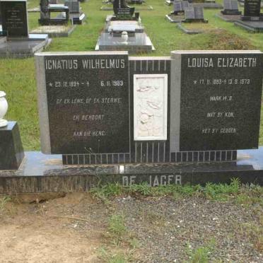 JAGER Ignatius Wilhelmus, de 1894-1983 &amp; Louisa Elizabeth 1893-1973