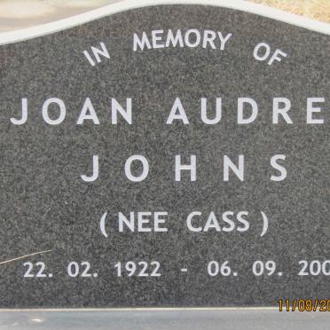 JOHNS Joan Audrey nee CASS 1922-2009