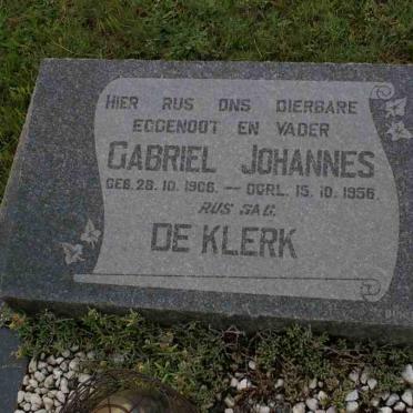 KLERK Gabriel Johannes, de 1906-1956