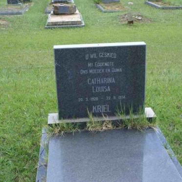 KRIEL Catharina Louisa 1920-1974