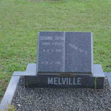 MELVILLE Susanna Sophia nee SCHOLTZ 1907-1995