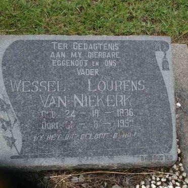 NIEKERK Wessel Lourens, van 1886-195?