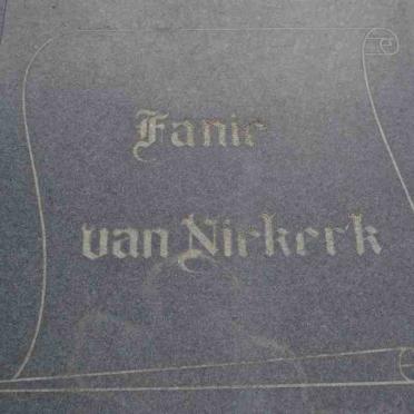NIEKERK Fanie, van