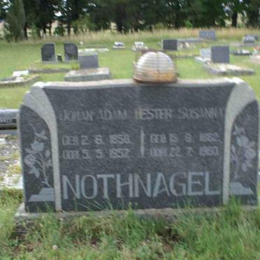 NOTHNAGEL Johan Adam 1858-1957 &amp; Hester Susanna 1862-1960