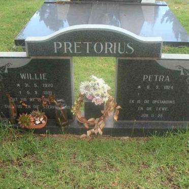 PRETORIUS Willie 1920-1991 &amp; Petra 1924-