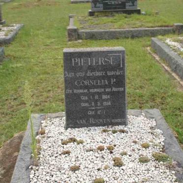 PIETERSE Cornelia P., formerly VAN ROOYEN, nee VERMAAK 1864-1956